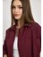 Bordo Çift Cepli Oversize Uzun Basic Gömlek - TCR-6256A 4