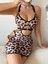 Leopard Elbise Kadın Kostüm 1