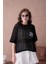 Bisiklet Yaka Aplikeli Ajurlu Salaş Triko Bluz 3