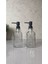 Siyah Pompalı Kare Cam Sıvı Sabunluk 500ml, şık ve dayanıklı tasarım 2