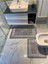 İki Parça Kaymaz Tabanlı Yumuşak Banyo Paspas Takımı, Gri, 60x100 ve 60x50 3