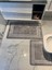 İki Parça Kaymaz Tabanlı Yumuşak Banyo Paspas Takımı, Gri, 60x100 ve 60x50 4