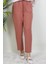 Beli Lastikli Pantolon Pembe 3