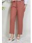 Beli Lastikli Pantolon Pembe 4