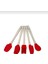 5li Silikon Orta Boy Spatula Kaşık Fırça Seti 3