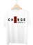 Beyaz Oversize Kalıp Baskılı Unisex T-Shirt 1