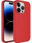 Apple iPhone 11 Pro Max Uyumlu Magsafe Wireless Şarj Özellikli Pastel Renk Silikon Plas Kapak-Kırmızı 1