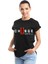 Siyah Oversize Kalıp Baskılı Unisex T-Shirt 2