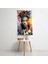 Basquiat'tan Esinlenen Kanvas Baskı Duvar Örtüsü - Pamuk Arka, Polyester Ön - Canlı Renkler, 3