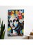 Rönesans Pop Art Duvar Örtüsü - Canlı Renkler Kumaş - Modern Dekoratif Duvar Asılı 1