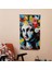 Rönesans Pop Art Duvar Örtüsü - Canlı Renkler Kumaş - Modern Dekoratif Duvar Asılı 2