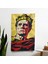 Klasik Pop Art Fusion Duvar Örtüsü - Pamuk Sırt, Polyester Ön - Canlı Renkler - Süblimasyon 1
