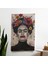 Frida Kahlo Tarzı Duvar Örtüsü | Pamuk Sırt ve Polyester Ön | Ranforce Kumaş | Sertifikalı 1