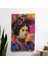 Klasik Pop Art Fusion Duvar Örtüsü - Pamuk Sırtlı, Canlı Renkler, Süblimasyon Baskı 1