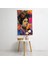 Klasik Pop Art Fusion Duvar Örtüsü - Pamuk Sırtlı, Canlı Renkler, Süblimasyon Baskı 2