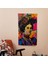 Klasik Pop Art Fusion Duvar Örtüsü - Pamuk Sırtlı, Canlı Renkler, Süblimasyon Baskı 3