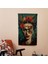 Frida Kahlo Tarzı Duvar Örtüsü - Pamuk Sırt, Polyester Ön - Canlı Süblimasyon Baskı - 2