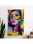Popart Tarzı Duvar Örtüsü - Pamuk Sırt, Polyester Ön - Canlı Renkler, Hafif Kumaş - Yatak 1