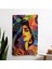 Frida Kahlo Tarzı Duvar Örtüsü - Yatak Odası, Oturma Odası, Yurt Için Canlı Renkli Kumaş 1