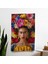 Frida Kahlo Tarzı Duvar Örtüsü - Pamuk Sırt, Polyester Ön - Canlı Renkler - Yatak Odası, 1