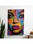 Popart Tarzı Graffiti Sanat Duvar Örtüsü | Pamuk Polyester Kumaş | Canlı Renkler 1
