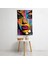 Popart Tarzı Graffiti Sanat Duvar Örtüsü | Pamuk Polyester Kumaş | Canlı Renkler 2