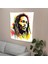 Bob Marley Minimalist Sanat Duvar Örtüsü - Şık Dekor Için Canlı Baskılı Kumaş Asılı 3