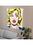 Pop Art Ağlayan Kadın Duvar Örtüsü - Canlı Renkler, Süblimasyon Baskı, Pamuk Arka ve 2