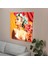 Retro Pin-Up Glamour Duvar Örtüsü - Şık Ev Dekorasyonu Için Canlı Baskılı Kumaş Sanatı 2