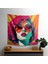 Pop Art Duvar Örtüsü - Canlı Renkler, Pamuk Arka, Polyester Ön, Ranforce Kumaş - 1