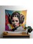 Pop Art Prenses Leia Duvar Örtüsü - Ranforce Kumaş, Canlı Renkler, Yatak Odası, Oturma Odası, 1