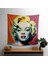 Renkli Marilyn Pop Duvar Örtüsü - Pamuk Sırt, Polyester Ön, Ranforce Kumaş, Canlı Süblimasyon 1