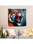 Tiger Power Pop Art Duvar Örtüsü | Canlı Renkler, Ranforce Kumaş 2