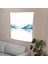 Serenity Lake Minimalist Duvar Örtüsü - Pamuk Sırt, Polyester Ön - Canlı Renkler, Süblimasyon 2