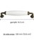Metal-Gerçek Porselen Antik Sarı Renkli 128 mm Mobilya/dolap/vestiyer/kapak/mutfak Kulpu 4
