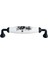 Siyah Metal-Gerçek Porselen Siyah Çiçek Desenli 128 mm Mobilya/dolap/vestiyer/kapak/mutfak Kulpu 4