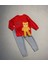 bbyx 2-3-4 Yaş Ayıcık Sallanan Ayak Desenli Likra Penye Kumaş Sweat Pantolonlu Kız Erkek 2li Çocuk Takımı 1