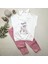 bbyx 3-4-5 Yaş Kapşonlu Sevimli Kız Baskılı Kısa Kolu 2li Kız Erkek Çocuk Takımı 1