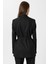 Siyah Kadın Kemerli Blazer Ceket 5