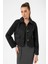 Siyah Kadın Mevsimlik Ince Kısa Ceket 1