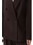 Kahve Regular Fit Kruvaze Kadın Blazer Ceket 5