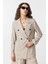 Bej Kruvaze Kadın Blazer Ceket 6