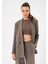 Vizon Kadın Kruvaze Kapama Oversize Blazer Ceket 2