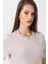 Taş Kadın Bisiklet Yaka Basic T-Shirt 4