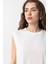 Beyaz Modal Kumaş Kadın T-Shirt 3