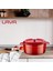 Tencere Mini Yuvarlak Kırmızı Trendy Kapak 28 cm 2