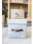 Keçe Dolap Içi Organizer Takı, Makyaj, Banyo, Ofis Düzenleyici Kapaklı Saklama Kutusu 25 x 25 x 25 cm 1