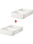 2 Adet Bölmeli Düzenleme Kutusu 34 x 51 x 10 cm Ikea 2'li Set Çekmece Içi Düzenleyici Beyaz 1