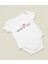 I Love Mom & Dad Yazılı Pamuklu Yumuşak Zıbın, Unisex Çıtçıtlı Anne Babamı Seviyorum Body Zıbın 2