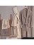 3D Nakışlı Premium Bambu Aile Bornoz Seti ( %40 Bambu Lifi Içerir ) 1